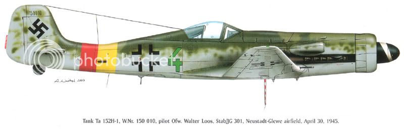 Focke Wulf Ta 152 Langnase Zona Militar